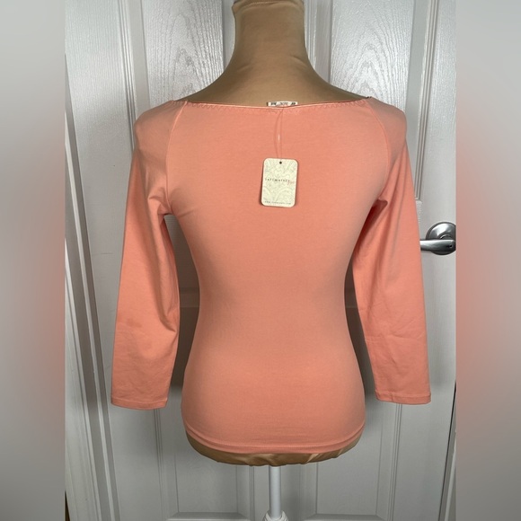 Free People Peach Blouse NWT Small - Picture 6 of 12